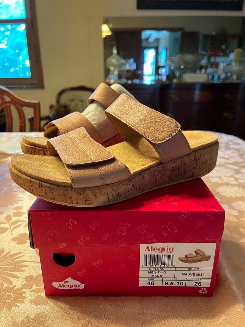 Alegria Mena Mauve Mist Sandals - Picture 3 of 4